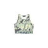 Bralette en nylon imprimé camouflage