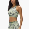 Bralette en nylon imprimé camouflage