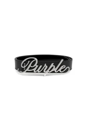 Ceinture en cuir Purple Signature