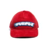 Chapeau en velours côtelé avec logo « Purple Flames »