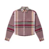 Chemise à carreaux délavée