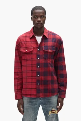 Chemise en flanelle « Half & Half »