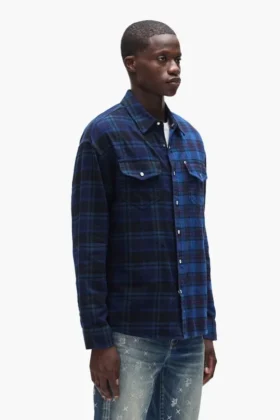 Chemise en flanelle « Half & Half »