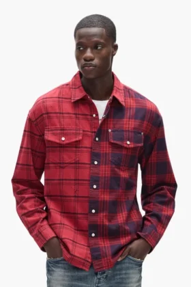Chemise en flanelle « Half & Half »