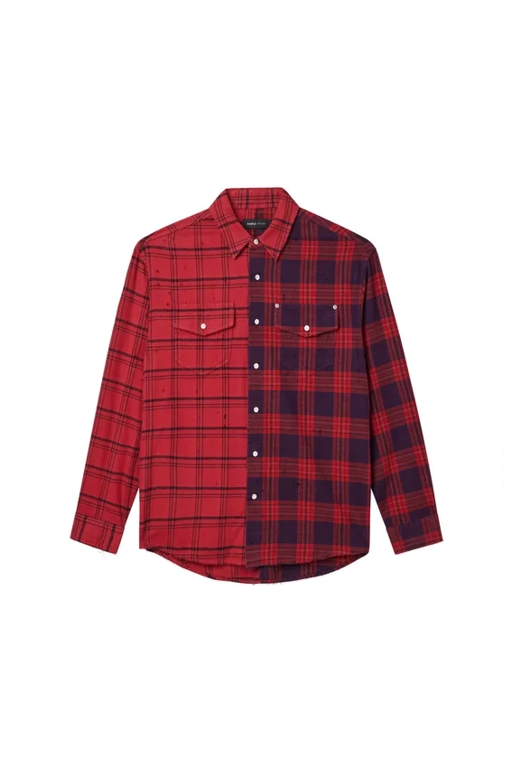 Chemise en flanelle « Half & Half »