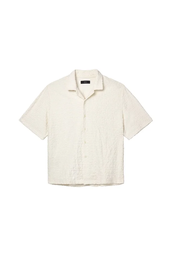 Chemise en tissu éponge jacquard