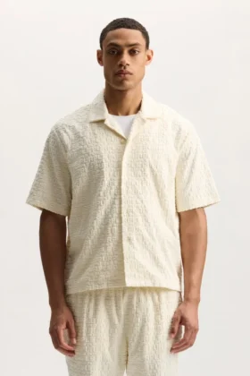 Chemise en tissu éponge jacquard