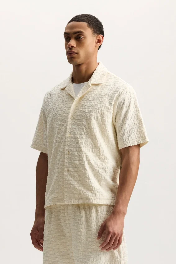 Chemise en tissu éponge jacquard