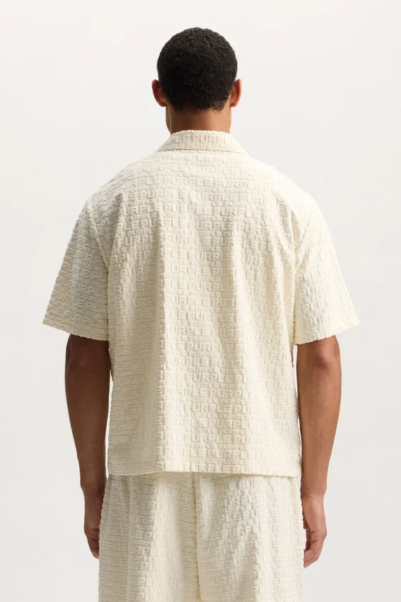 Chemise en tissu éponge jacquard