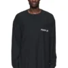 Chemise à manches longues avec motif répétitif du logo
