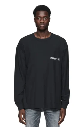 Chemise à manches longues avec motif répétitif du logo