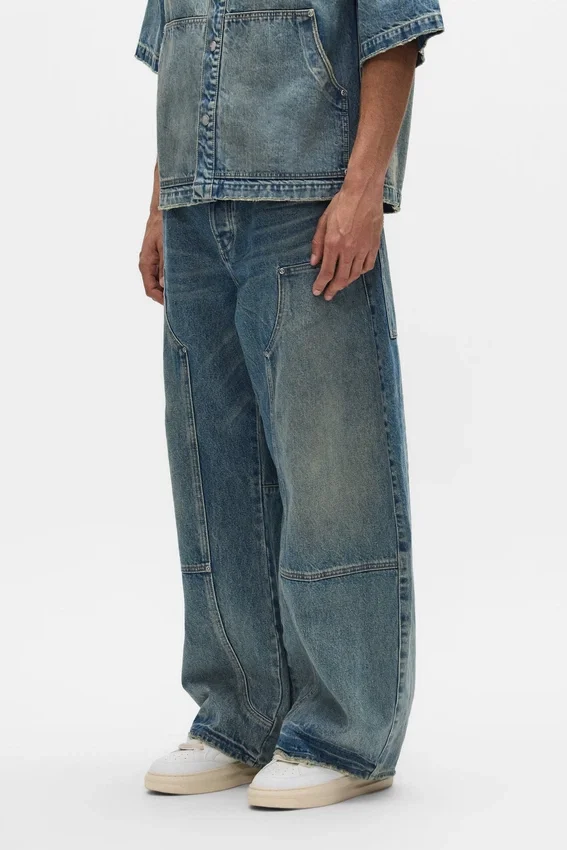 Jean « Barrel » de style travail