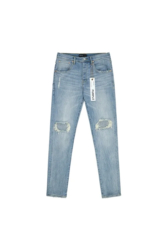 P002 Indigo clair avec effets « blowout »