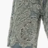 P070 Shorts ornés de perles cousues à la main et de cristaux