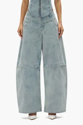 Pantalon baggy avec logo en relief