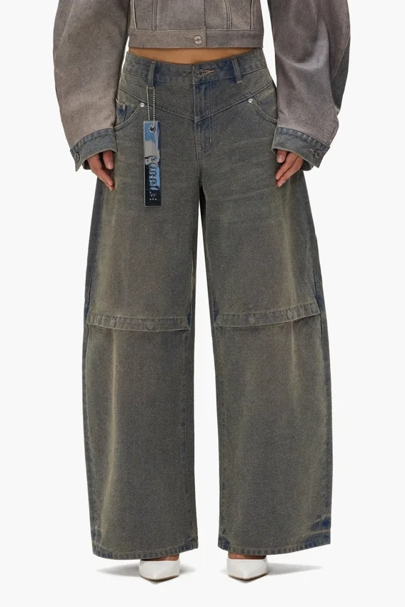 Pantalon baggy avec logo en relief