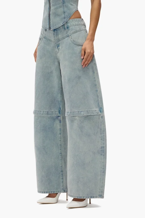 Pantalon baggy avec logo en relief
