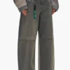 Pantalon baggy avec logo en relief