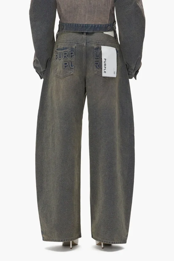 Pantalon baggy avec logo en relief