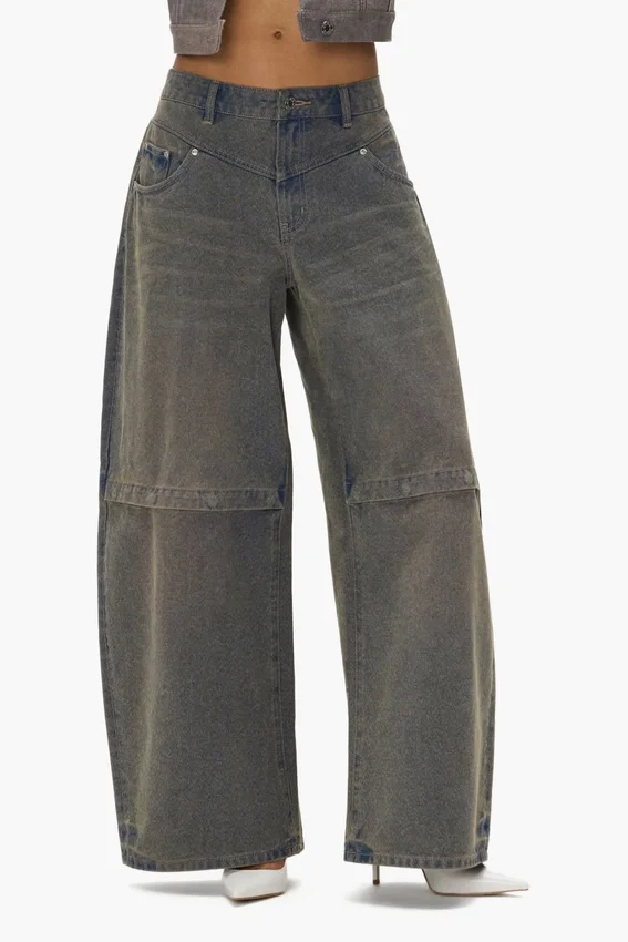 Pantalon baggy avec logo en relief