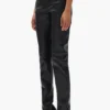 Pantalon en cuir à 5 poches