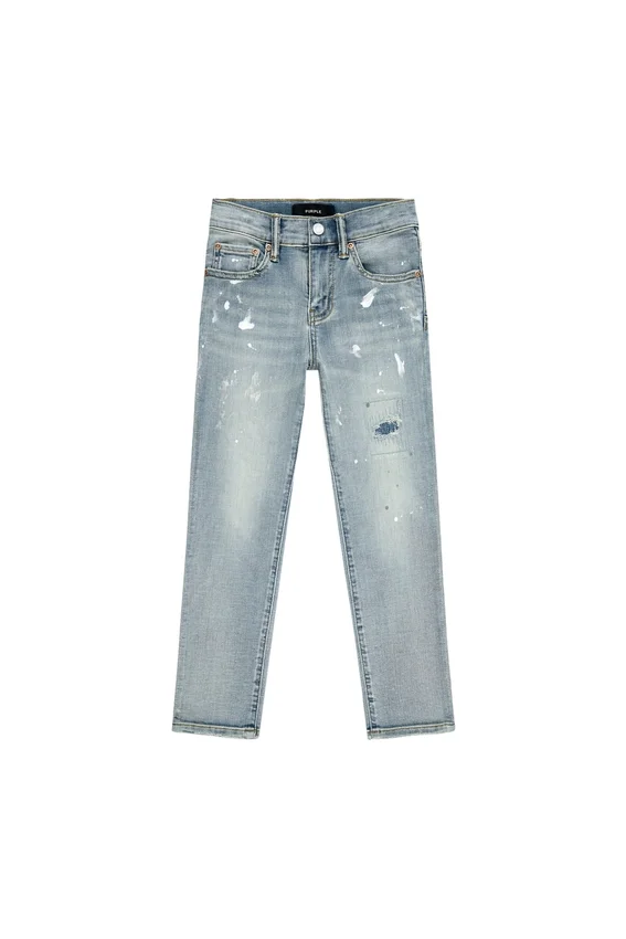 Pantalon pour enfant « Light Indigo Paint Repair »