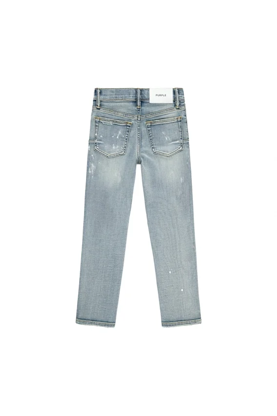 Pantalon pour enfant « Light Indigo Paint Repair »