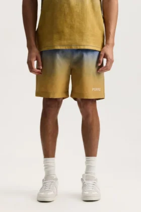 Shorts avec logo délavé sur tout le pourtour
