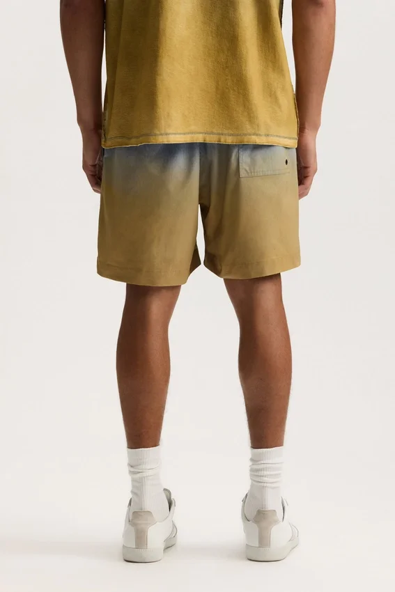 Shorts avec logo délavé sur tout le pourtour