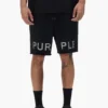 Shorts avec logo en cristaux