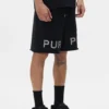 Shorts avec logo en cristaux