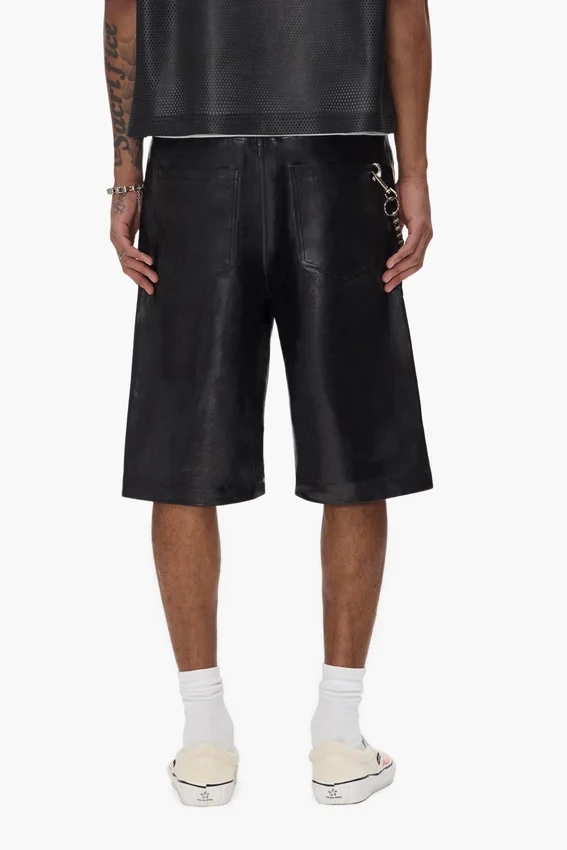 Shorts de sport en cuir