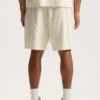 Shorts en tissu éponge jacquard