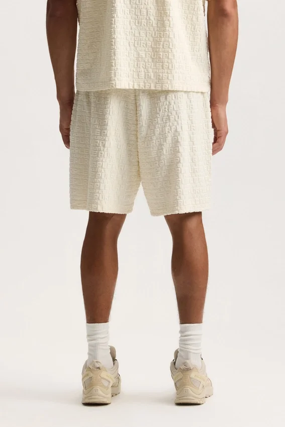 Shorts en tissu éponge jacquard