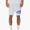 Shorts à inscription en paillettes