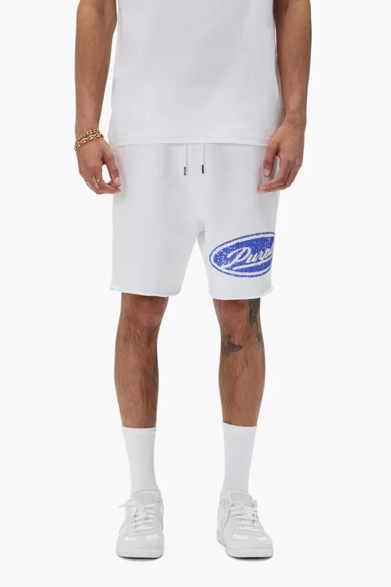 Shorts à inscription en paillettes