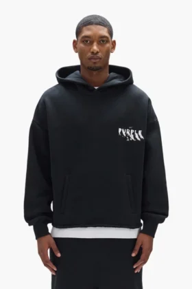 Sweat à capuche avec logo peint