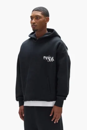 Sweat à capuche avec logo peint