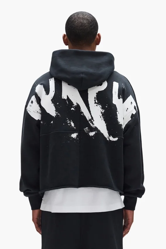 Sweat à capuche avec logo peint