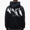 Sweat à capuche avec logo peint