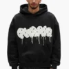 Sweat à capuche matelassé Monogram