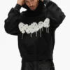 Sweat à capuche matelassé Monogram