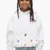 Sweat à capuche pour enfant avec monogramme peint