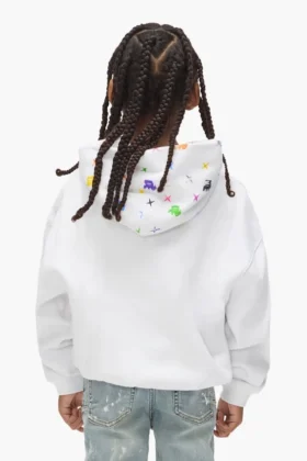 Sweat à capuche pour enfant avec monogramme peint