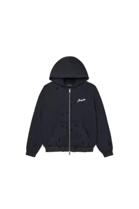 Sweat à capuche zippé « Script »