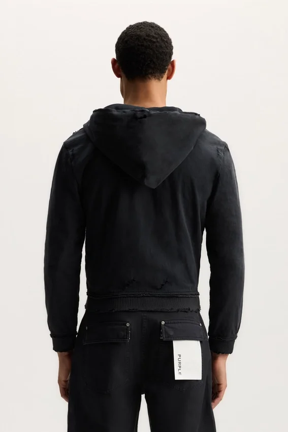 Sweat à capuche zippé « Script »