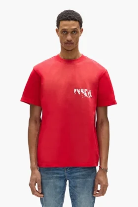 T-shirt avec logo peint
