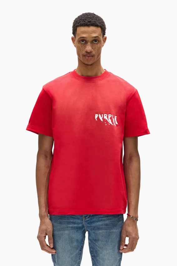 T-shirt avec logo peint