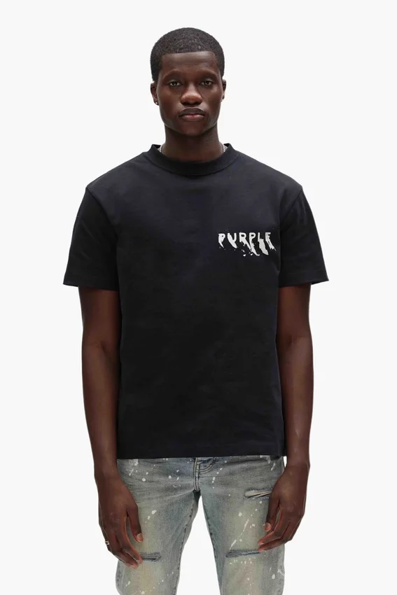 T-shirt avec logo peint