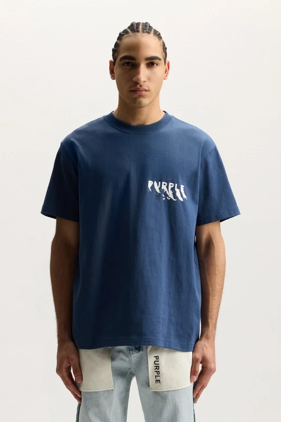 T-shirt avec logo peint